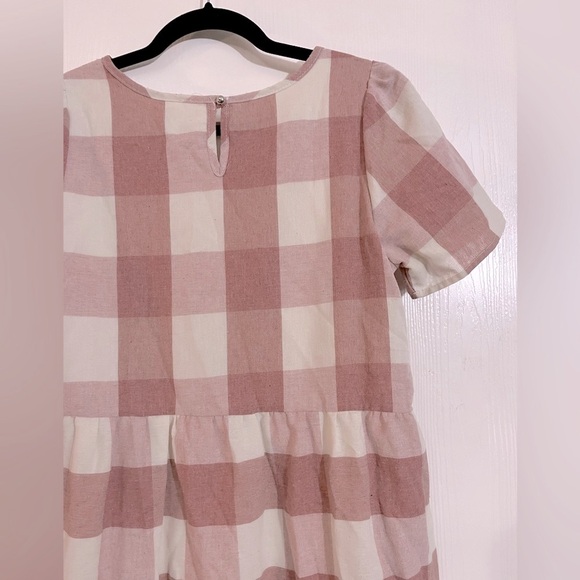 Checkered Pink and White Dress - Picture 6 of 7
